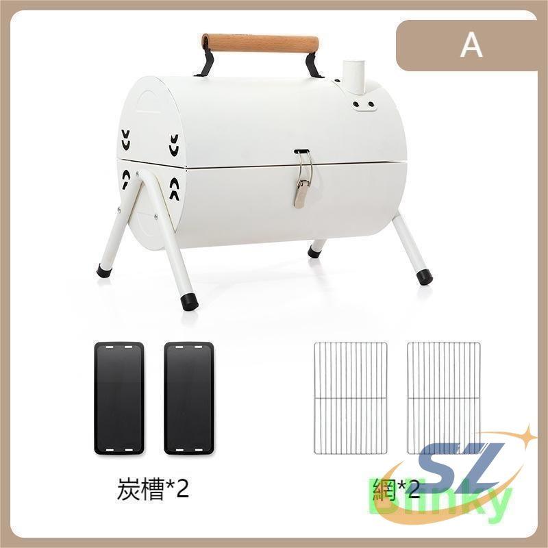バーベキュー バーベキューグリル 卓上 キャンプ アウトドア キャンプ用品 ドラム缶 シェンヘン BBQグリル 小型 蓋付き 携帯便利 持ち運び_16