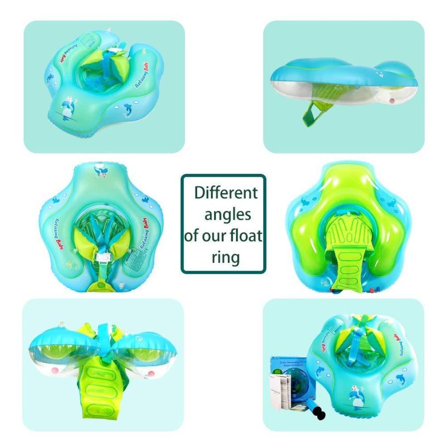 店舗クーポン Anti-Slip Baby Swimming Float Ring for Pool， Toddler Floaties Accessories f