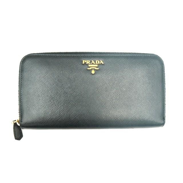 人気アイテム PRADA プラダ 二つ折り コンパクト 財布 サフィアーノ
