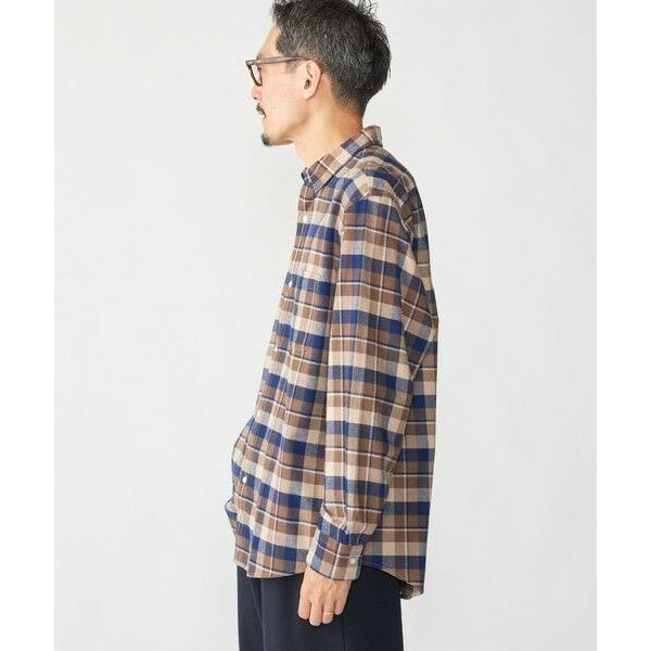 SHIPS（シップス） SHIPS: BEZ レギュラーカラー ネル チェック シャツ