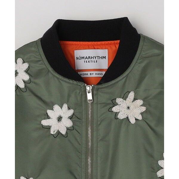SHIPS / シップス NOMARHYTHM TEXTILE: FLOWER EMBROIDERY FLIGHT JACKETの画像