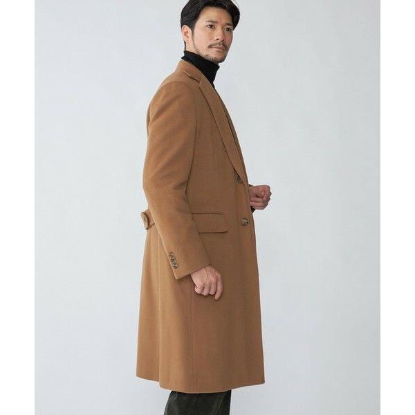 SHIPS カシミヤ チェスターコート ブラウン SHIPS（シップス） SHIPS: ウール/カシミヤ ロング チェスターコート