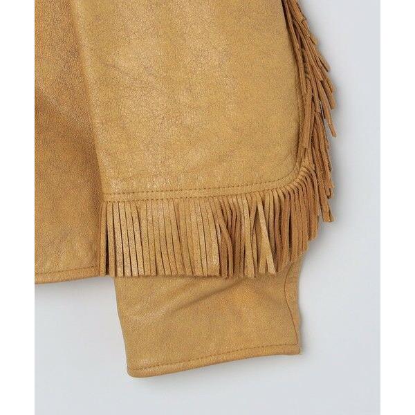 SHIPS / シップス WYTHE NEW YORK: Mustang Fringe Leather Jacketの画像