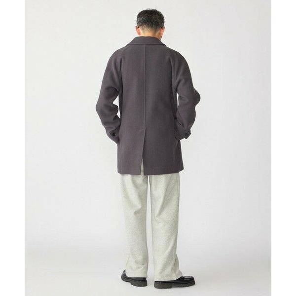 ships シップス カーコート ステンカラーコート ウール グレー SHIPS（シップス） SHIPS: S140 ウールシルク ステンカラー コート