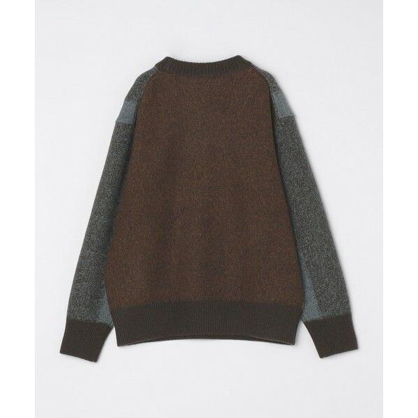 SHIPS / シップス Slopeslow: TRICOLOR CREW NECK SWEATERの画像