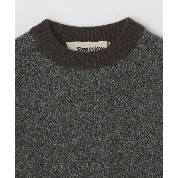 SHIPS / シップス Slopeslow: TRICOLOR CREW NECK SWEATERの画像