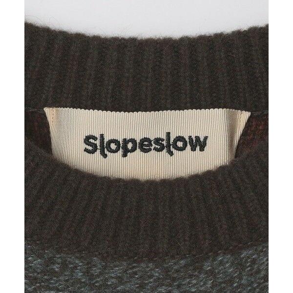 SHIPS / シップス Slopeslow: TRICOLOR CREW NECK SWEATERの画像