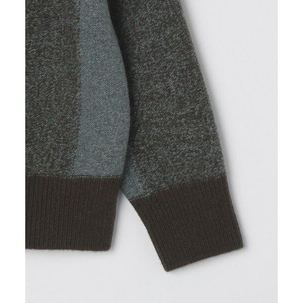 SHIPS / シップス Slopeslow: TRICOLOR CREW NECK SWEATERの画像