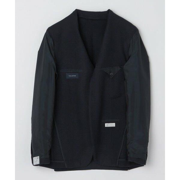 SHIPS / シップス TAGLIATORE: ウール ネイビー ソリッド ジャケットの画像