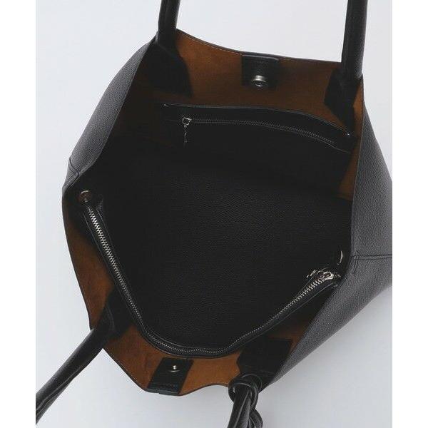 SHIPS 合成皮革 ビズ トート バッグ クラッチバッグ付き ブラック SHIPS（シップス） トートバッグ 「WEB限定」SHIPS: 合成皮革 ビズ