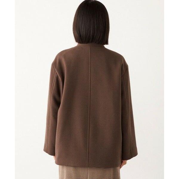 美品　シップス×ハミルトン 高級メルトンウールショートコートS キャメル 美品 シップス×ハミルトン 高級メルトンウールショートコートS キャメル