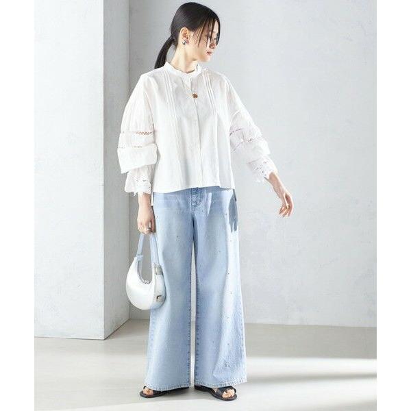 SHIPS for women / シップスウィメン 【SHIPS別注】VIOLETTE ROOM:〈手洗い可能〉レース ブラウス｜selectsquare｜15