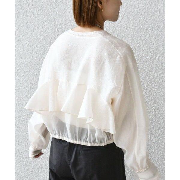 <手洗い可能>シアー フリル 羽織 ブラウス　SHIPS SHIPS（シップス）の「【WEB限定】〈手洗い可能〉シアー フリル