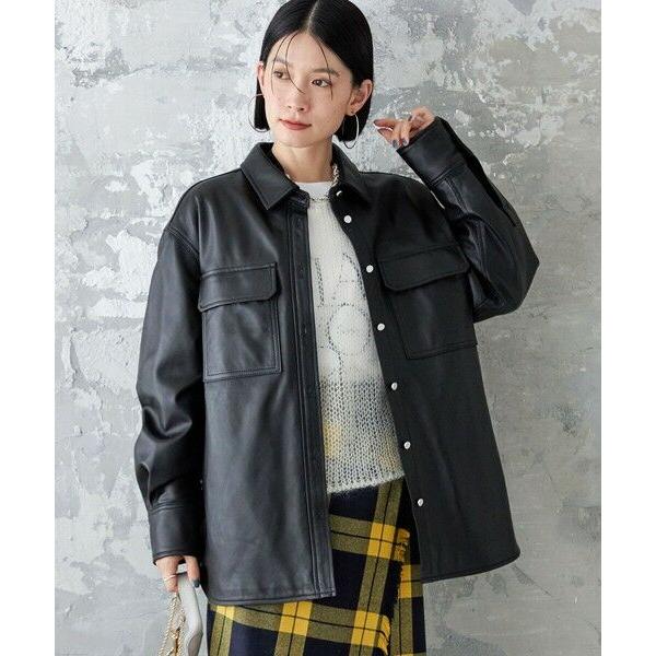 eyefunny レザーシャツジャケット　silver925ジップ SHIPS（シップス） シープ レザー シャツ ジャケット : タカシマヤ