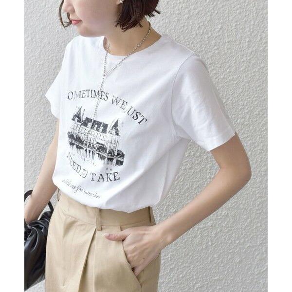 SHIPS for women / シップスウィメン * オーガニックコットン アンティーク調 線画 TEE◇｜selectsquare｜06