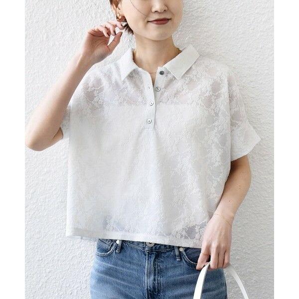 SHIPS（シップス） 【WEB限定】〈手洗い可能〉シアー ジャカード ポロ