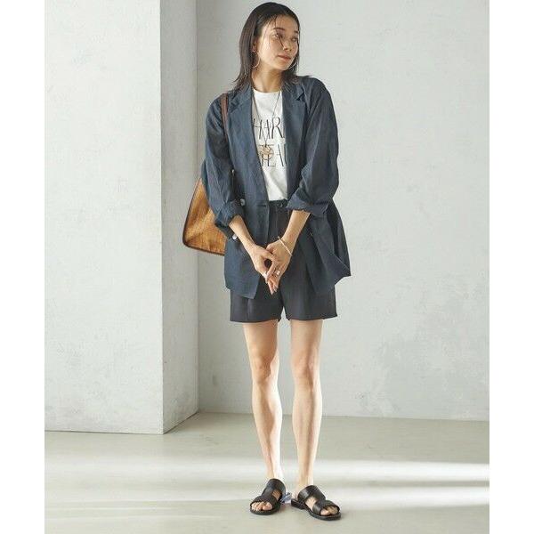 シップス（SHIPS）/小泉里子コラボ:〈手洗い可能〉ダブル クロス ショート パンツ SHIPS（シップス） 小泉里子コラボ:〈手洗い可能〉ダブル クロス