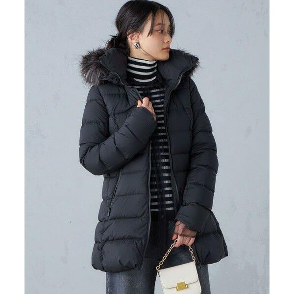 タトラス　ダウンコート　SHIPS別注　セラミカ　ファー　フード　ロング　黒　S タトラス ダウンコート SHIPS別注 セラミカ ファー フード ロング 黒 S