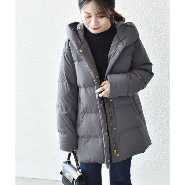 SHIPS 美品 ショールカラー ミディ ダウン SHIPS（シップス） ダウンコート ダウンジャケット *「手洗い可能