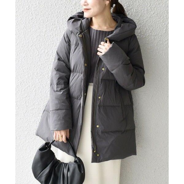 SHIPS（シップス） *〈手洗い可能〉ショールカラー ミディ ダウン