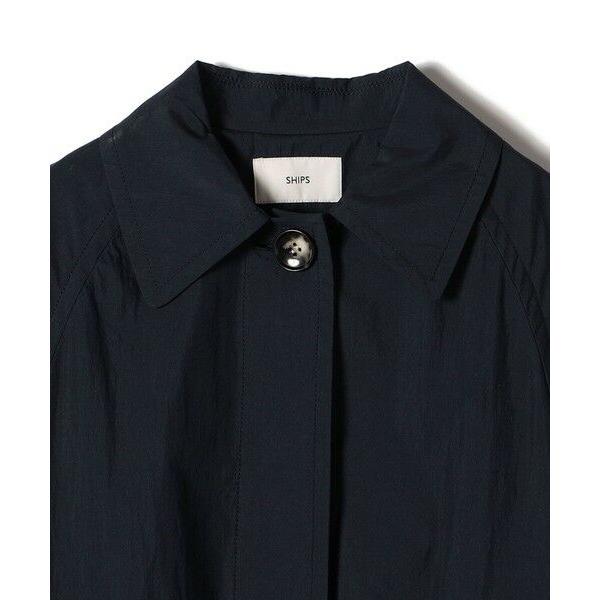 SHIPS（シップス） 〈手洗い可能〉ロング ステンカラー コート 24SS