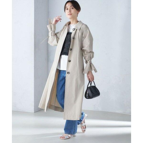 SHIPS（シップス） 〈手洗い可能〉ロング ステンカラー コート 24SS 