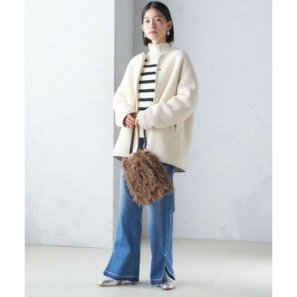 リバーシブル ボア × フリース ブルゾン SHIPS WOMEN 手洗い可能〉リバーシブル ボア × フリース ブルゾン（SHIPS for women