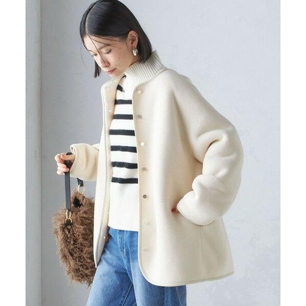 SHIPS（シップス） 〈手洗い可能〉リバーシブル ボア × フリース