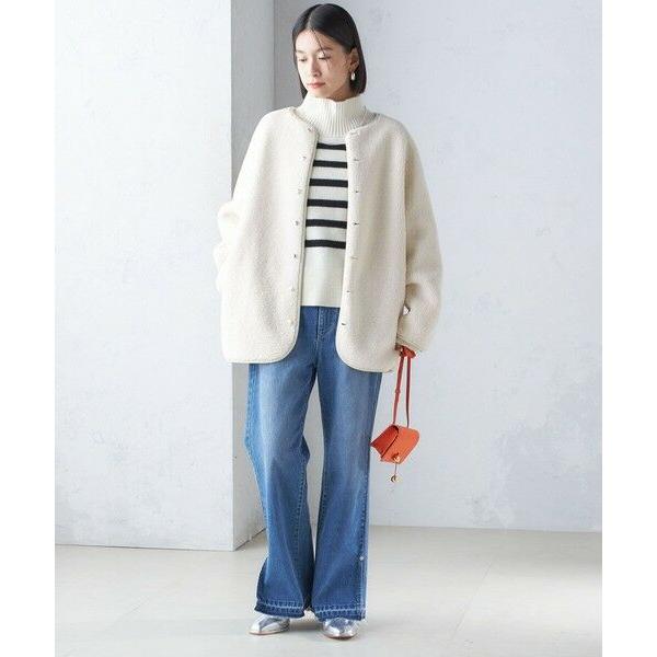 SHIPS（シップス） 〈手洗い可能〉リバーシブル ボア × フリース