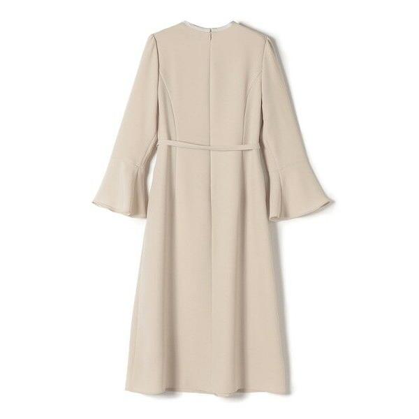 SHIPS for women / シップスウィメン 〈手洗い可能〉パールモチーフ デザイン スリーブ フレア ワンピース◇ ポリエステル100%，