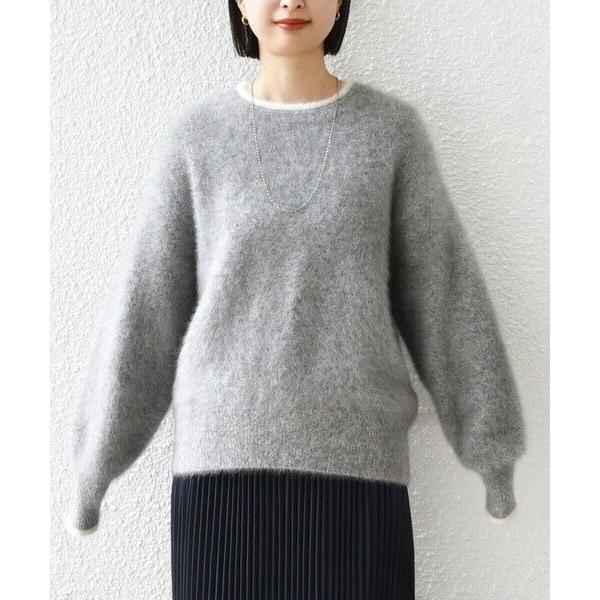 SHIPS（シップス） 杢 フォックス カシミヤ クルーネック ニット プル