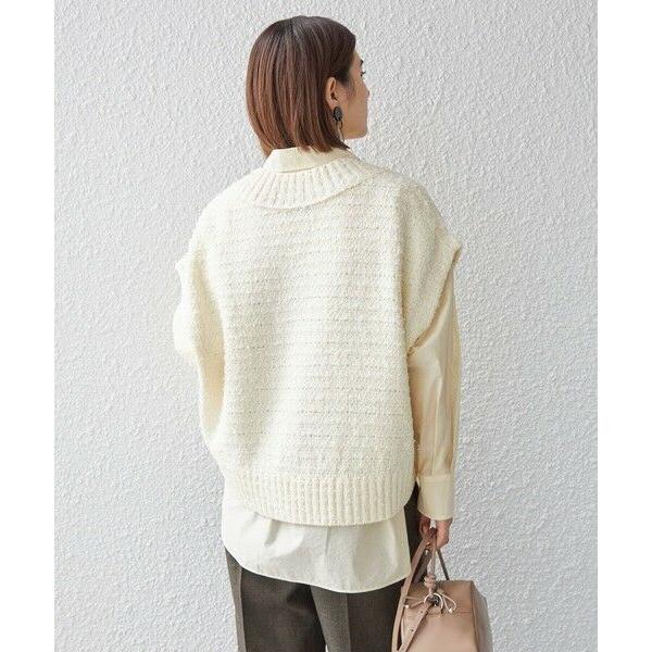 SHIPS for women / シップスウィメン 〈手洗い可能〉ニット ツイード V 
