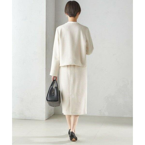 SHIPS（シップス） 〈セレモニー対応可〉スラブ ツイード ノーカラー