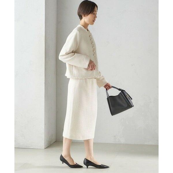 SHIPS（シップス） 〈セレモニー対応可〉スラブ ツイード ノーカラー