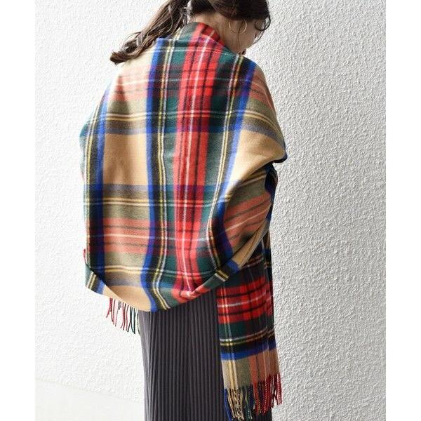 SHIPS（シップス） 【SHIPS別注】JOHNSTONS:カシミヤチェックストール