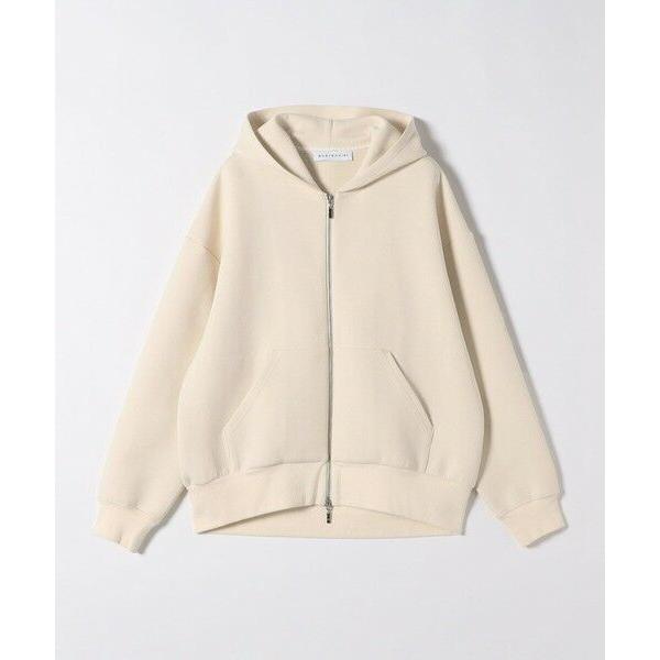 新品　SHIPS quaranciel ポンチダブルジップスウェットパーカ quaranciel:〈洗濯機可能〉ポンチ ダブルジップ スウェット