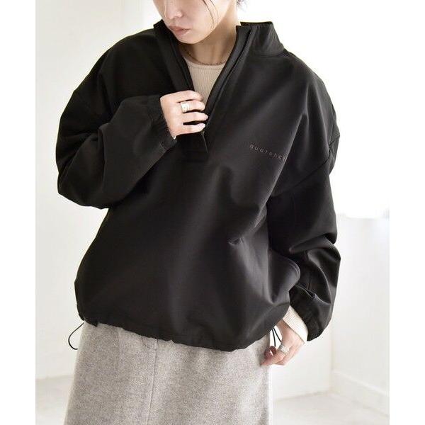 SHIPS（シップス） quaranciel:〈洗濯機可能〉ハーフ ジップ ロゴ 刺繍