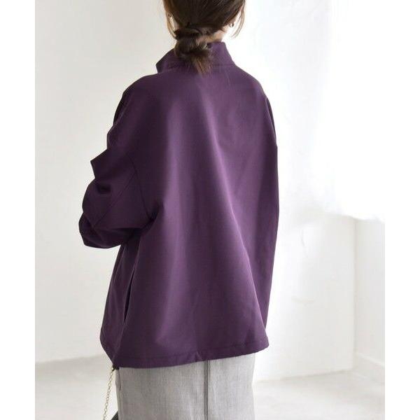 SHIPS（シップス） quaranciel:〈洗濯機可能〉ハーフ ジップ ロゴ 刺繍