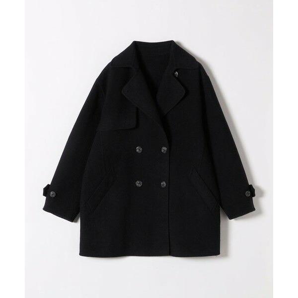 Scye メルトンウール ピーコート 38 美品 Scye メルトン ピーコート 38