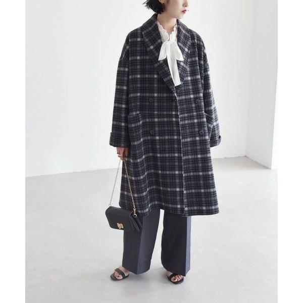 SHIPS　quaranciel　リバーショールミドルコート　ネイビー SHIPS for women / シップスウィメン quaranciel: リバー