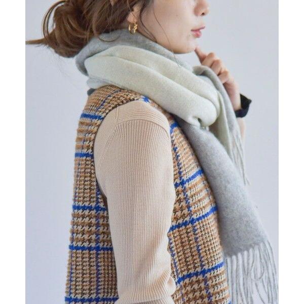 カシミヤリバーシブル ソリッドマフラー ◇ SHIPS for women / シップスウィメン quaranciel: カシミヤ