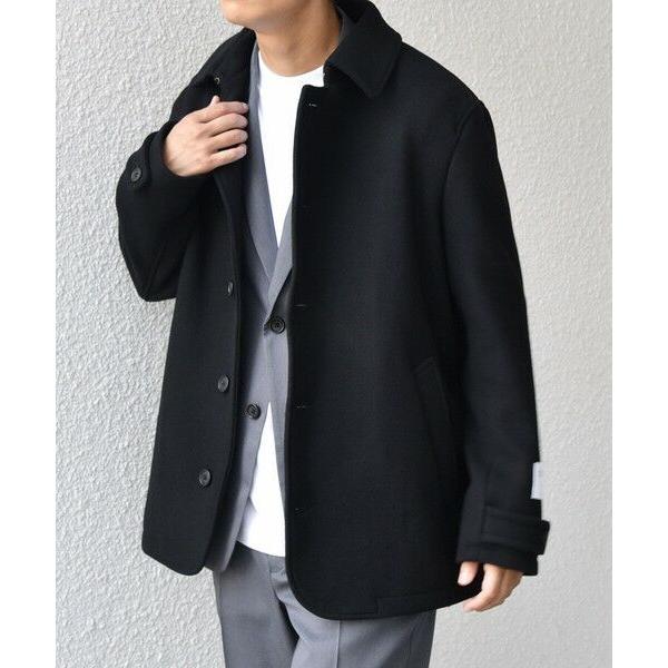 【SHIPS any】PURE WOOL MELTON シングル Pコート SHIPS（シップス） SHIPS any: PURE WOOL MELTON シングル Pコート