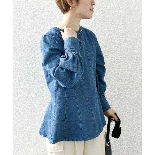 SHIPS for women / シップスウィメン SHIPS any: デニム シーム ボリューム スリーブ ブラウス［SHIPS any DENIM］｜selectsquare｜05