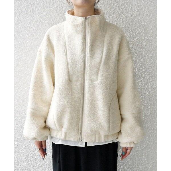 SHIPS any: ナイロン × ボア リバーシブル スタンドカラー ショート SHIPS｜SHIPS any: ナイロン * ボア リバーシブル スタンドカラー