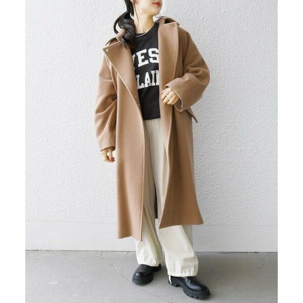 美品⁂シップスエニィ⁂ バルマカーン コクーン コート　ブラウン　ロング丈 SHIPS（シップス） SHIPS any: バルマカーン コクーン コート2 23AW