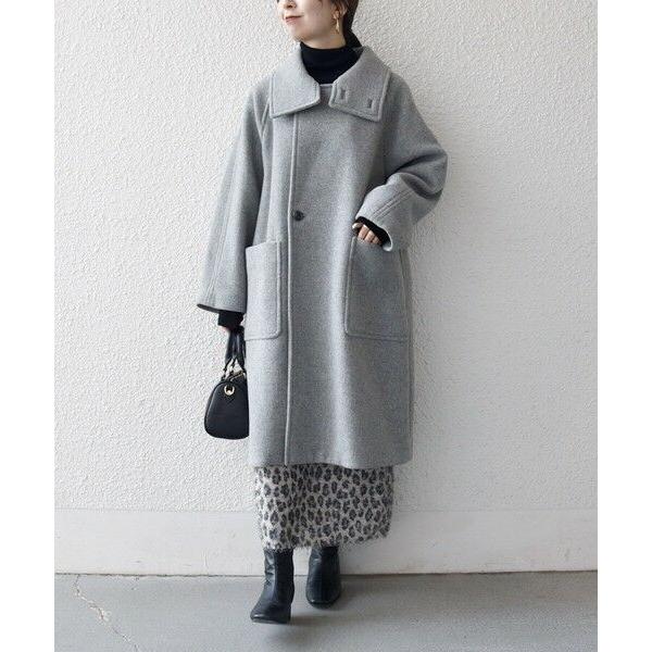 SHIPS any: PURE WOOL スタンド ＆ ビッグカラー コート SHIPS（シップス） SHIPS any: PURE WOOL スタンド ＆ ビッグカラー