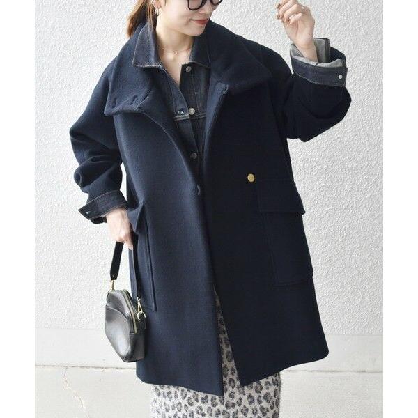 SHIPS（シップス） SHIPS any: カシミヤ ミックス スタンドカラー