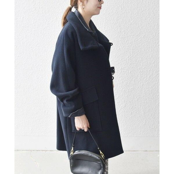 美品　シップス　ミドルコート SHIPS（シップス） SHIPS any: カシミヤ ミックス スタンドカラー