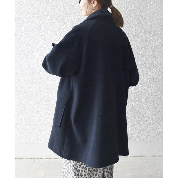 美品　シップス　ミドルコート SHIPS（シップス） SHIPS any: カシミヤ ミックス スタンドカラー