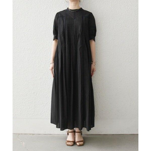 H240*SHIPS シップス☆黒☆コットン☆レース☆ロングワンピース☆ONE SHIPS（シップス） 《一部追加予約》SHIPS any:〈洗濯機可能〉キャン